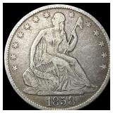1858-O Silver Half Dollar ABOUT UNCIRCULATED