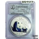 2011 10Yn  China Panda 1oz PCGS MS70