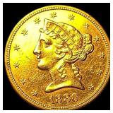 1880-S Gold $5 Half Eagle UNCIRCULATED