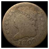 1809 Classic Head Half Cent NICELY CIRCULATED