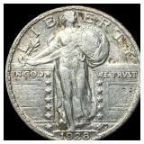 1928-S Silver Standing Liberty Quarter NEARLY UNCI
