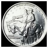 1925 Stone Mountain Silver Half Dollar GEM BU