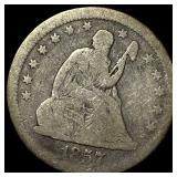 1857 Seated Liberty Quarter NICELY CIRCULATED