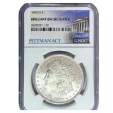 1890-O Morgan Silver Dollar NGC