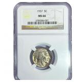 1937 Buffalo Nickel NGC MS66