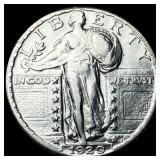1929 Standing Liberty Silver Quarter CLOSELY UNCIR