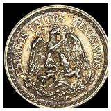 1930 Mexico Silver 10 Centavos CHOICE AU