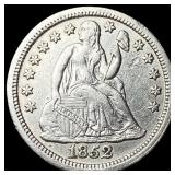1852 Silver Seated Liberty Dime CLOSELY UNCIRCULAT