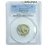 1930 Buffalo Nickel PCGS F15 DDR