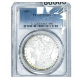 1887 Morgan Silver Dollar PCGS MS63