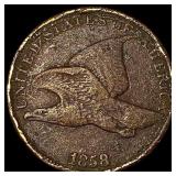 1858 Copper-Nickel Flying Eagle Cent HIGH  GRADE