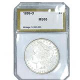 1899-O Morgan Silver Dollar PCI MS65
