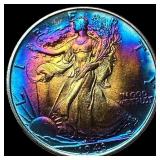 1943 TONED Walking Liberty Half Dollar UNCIRCULATE