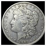 1901 Silver Morgan Dollar ABOUT UNCIRCULATED