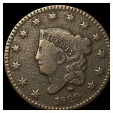 1829 Coronet Head Large Cent LIGHTLY CIRCULATED