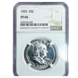 1955 Franklin Half Dollar NGC PF66