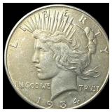 1934-D Silver Peace Dollar CLOSELY UNCIRCULATED