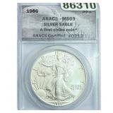 1986 Silver Eagle ANACS MS69