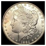 1884-CC Silver Morgan Dollar CHOICE BU