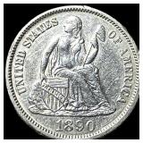 1890 Silver Dime CLOSELY UNCIRCULATED
