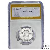 1918 Standing Liberty Quarter PGA MS65 FH