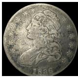 1836 Capped Bust Half Dollar LIGHTLY  CIRCULATED