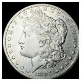 1881-CC Morgan Silver Dollar ABOUT UNCIRCULATED