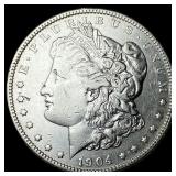 1904 Morgan Silver Dollar NEARLY UNCIRCULATED