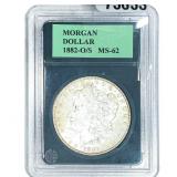 1882-O/S Morgan Silver Dollar  MS62 VAM-4