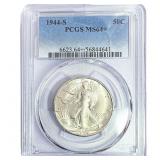 1944-S Walking Liberty Half Dollar PCGS MS64+