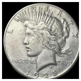 1928 Peace Silver Dollar NEARLY UNCIRCULATED