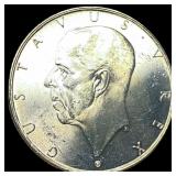 1938 Sweden Silver 2 Kroner UNCIRCULATED