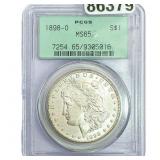1898-O Morgan Silver Dollar PCGS MS65