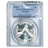 1988-S $1 Olympics PCGS PR69 DCAM