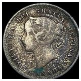 1904 Canada Silver 5 Cents NEARLY UNCIRCULATED