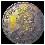 1814/3 Silver Capped Bust Half Dollar ABOUT  UNCI