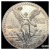 1990 Mexico Silver 1 Oz Libertad GEM BU
