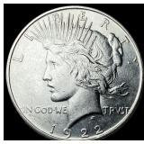 1922 Silver Peace Dollar CHOICE AU