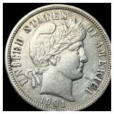 1901-O Silver Barber Dime CLOSELY  UNCIRCULATED