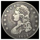 1834 Capped Bust Half Dollar LIGHTLY CIRCULATED