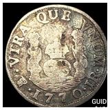 1770 Bolivia Silver 1 Reale NEARLY UNCIRCULATED