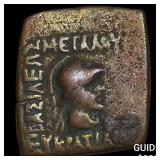 Bactrian Kingdom Eucratides 171-135 BC Bronze Squ