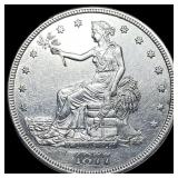 1877-S Silver Trade Dollar CLOSELY  UNCIRCULATED