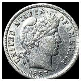 1897 Barber Dime NEARLY UNCIRCULATED
