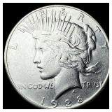 1928-S Silver Peace Dollar CLOSELY UNCIRCULATED
