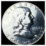 1962 Franklin Silver Half Dollar GEM PROOF