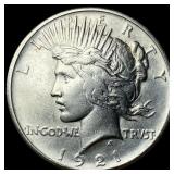 1921 Silver Peace Dollar CLOSELY UNCIRCULATED