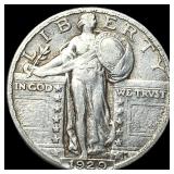1929-M Standing Liberty Silver Quarter NEARLY UNCI