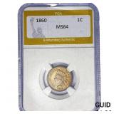 1860 Indian Head Cent PGA MS64