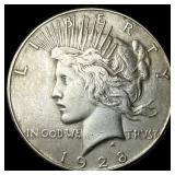 1928-S Silver Peace Dollar CLOSELY UNCIRCULATED